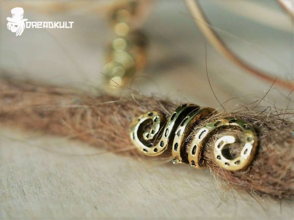 gold spiral, dreadschmuck, gypsy, goa, goaschmuck, dreadkult, dreadfarm, hippie, hippieschmuck, goa, goaschmuck, Dreads